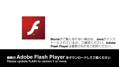 最新のFlash Playerでご利用ください。